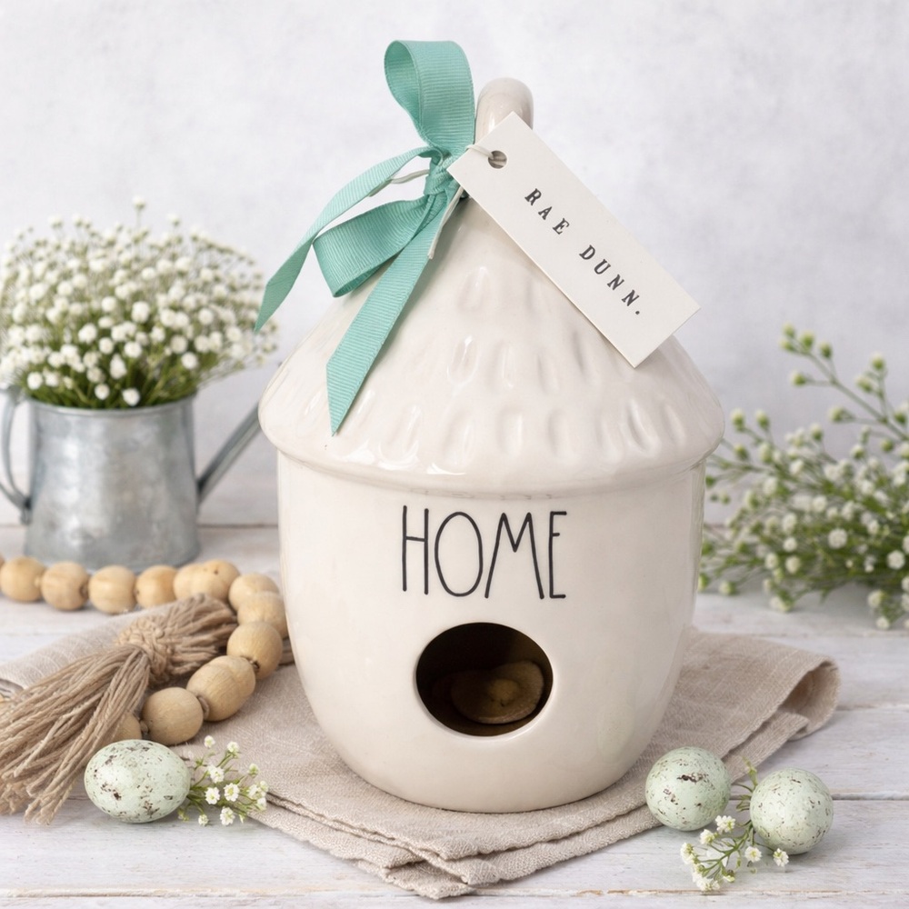 NWT Rae Dunn HOME bird feeder